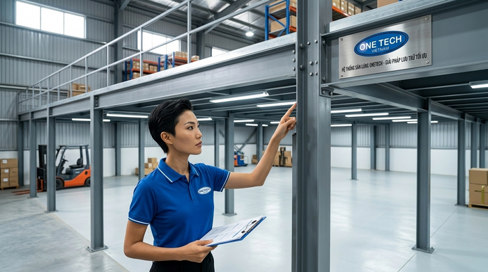 Đơn vị làm kệ sàn mezzanine tại Hải Phòng khảo sát và tư vấn kho