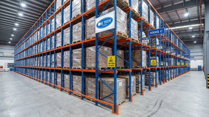 Kệ drive in tải trọng lớn cho pallet Kệ drive in tải trọng lớn cho pallet hàng công nghiệp