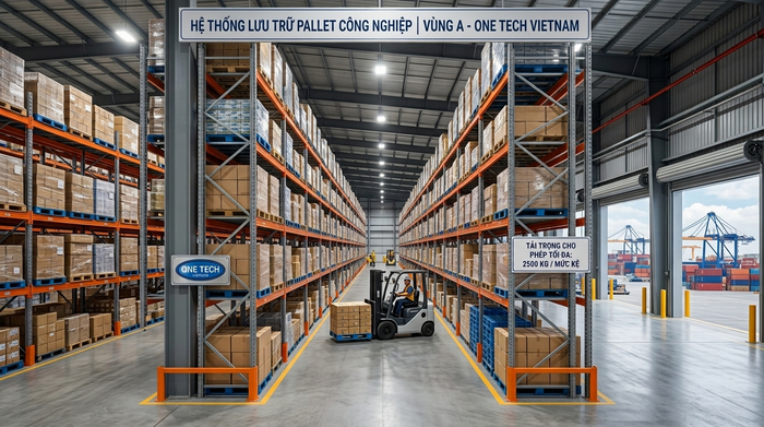 Kệ pallet Hải Phòng cho kho logistics Kệ pallet Hải Phòng trong kho logistics gần cảng