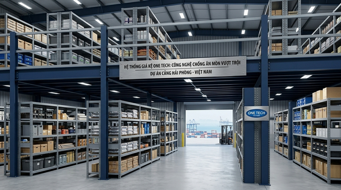 Kệ sàn mezzanine chống ăn mòn tại Hải Phòng Kệ sàn mezzanine chống ăn mòn phù hợp môi trường kho biển Hải Phòng