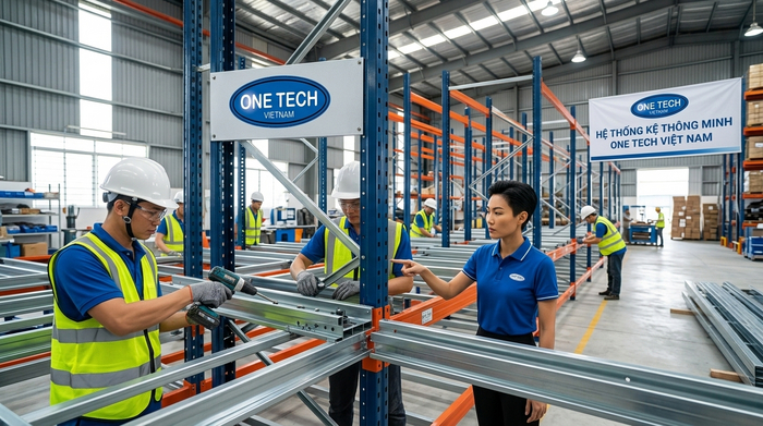 Lắp đặt kệ Radio Shuttle Hải Phòng tại kho công nghiệp Lắp đặt kệ Radio Shuttle Hải Phòng cho kho công nghiệp