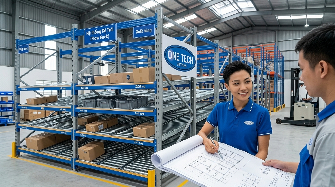 Quy trình triển khai kệ Flow racks Hải Phòng cho kho đang vận hành Quy trình khảo sát, thiết kế và lắp đặt kệ Flow racks tại Hải Phòng