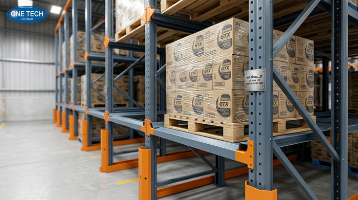 Ray dẫn pallet kệ drive in Ray dẫn pallet của kệ drive in chịu tải trọng lớn