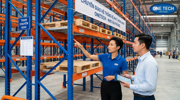 Bàn giao hệ thống kệ kho thông minh Hải Phòng