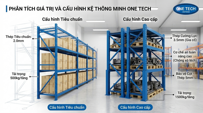 Báo giá kệ kho thông minh Hải Phòng theo thiết kế