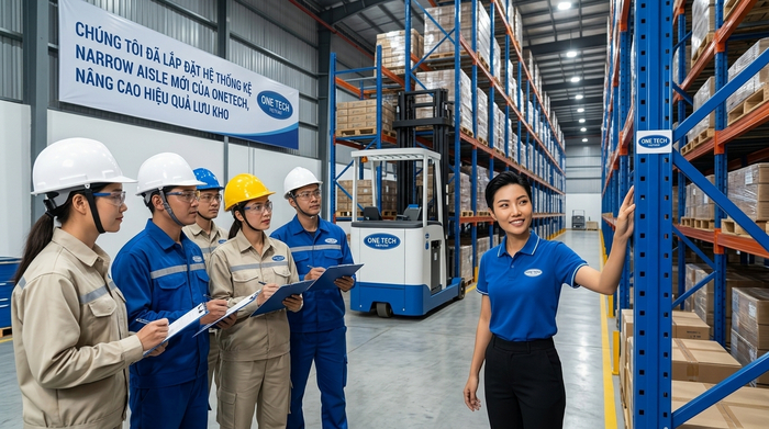 Đào tạo vận hành kệ có lối đi hẹp Đào tạo vận hành kệ có lối đi hẹp sau bàn giao