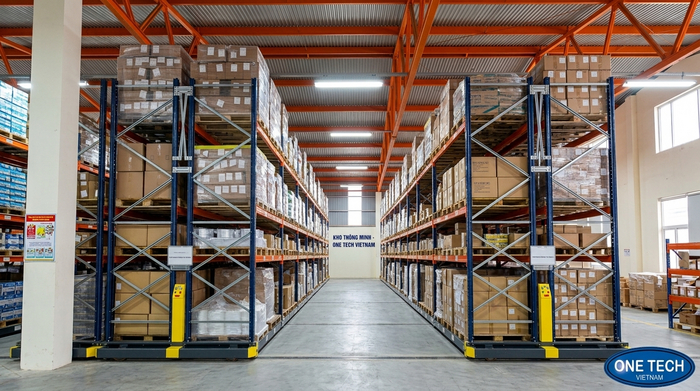Kệ di động tự động Hải Phòng Kệ di động tự động cho kho công nghiệp Hải Phòng