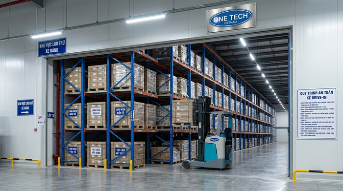 Kệ Drive In cho kho logistics tại Hải Phòng