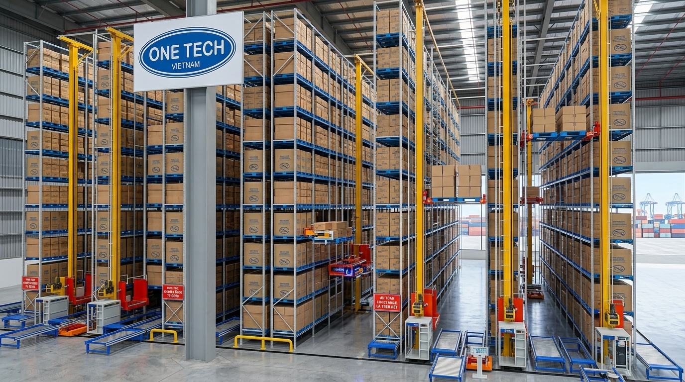 Mô hình kệ kho ASRS Hải Phòng Mô hình kệ kho ASRS Hải Phòng trong kho công nghiệp tự động