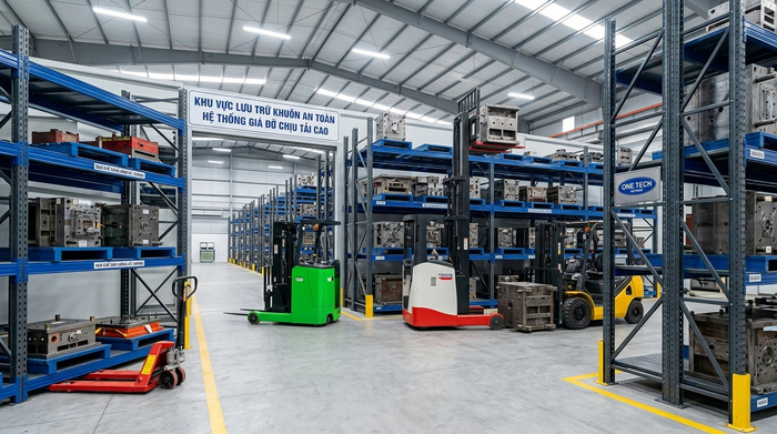 Kệ khuôn phù hợp thiết bị nâng hạ trong kho Kệ khuôn tương thích xe nâng tay xe nâng điện và thiết bị nâng hạ
