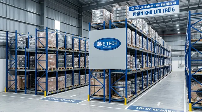 Kệ push back khu công nghiệp Hải Phòng Hệ thống kệ push back chịu tải cao trong khu công nghiệp Hải Phòng