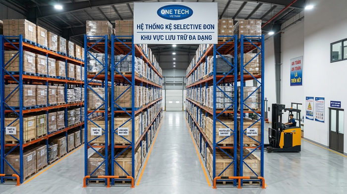 Kệ Selective đơn tại Hải Phòng phù hợp kho nhiều mã hàng