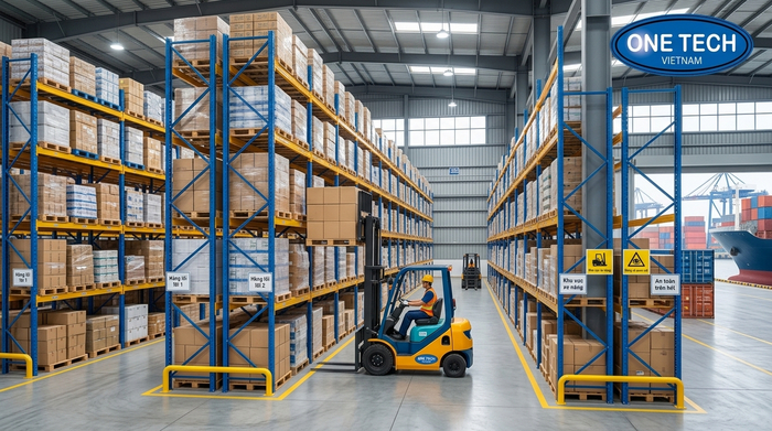 Kệ Selective Hải Phòng hoàn thiện cho kho công nghiệp và xuất nhập khẩu