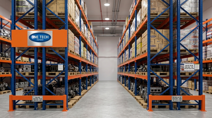 Kệ Selective tải nặng lưu trữ pallet hàng hóa đa dạng