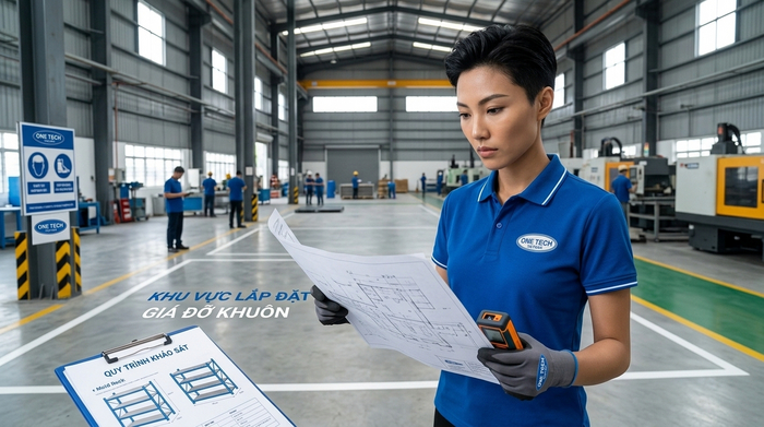 Khảo sát lắp đặt kệ khuôn tại Hải Phòng Khảo sát mặt bằng lắp đặt Kệ Khuôn Hải Phòng tại nhà máy