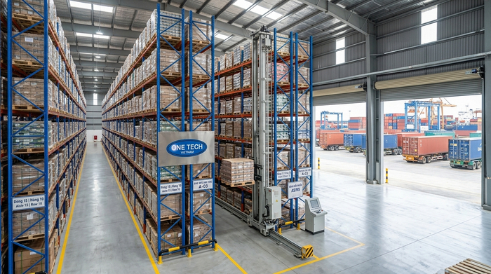 Kho gần cảng Đình Vũ lắp stacker crane Kho hàng gần cảng Đình Vũ phù hợp triển khai Stacker-Crane Hải Phòng