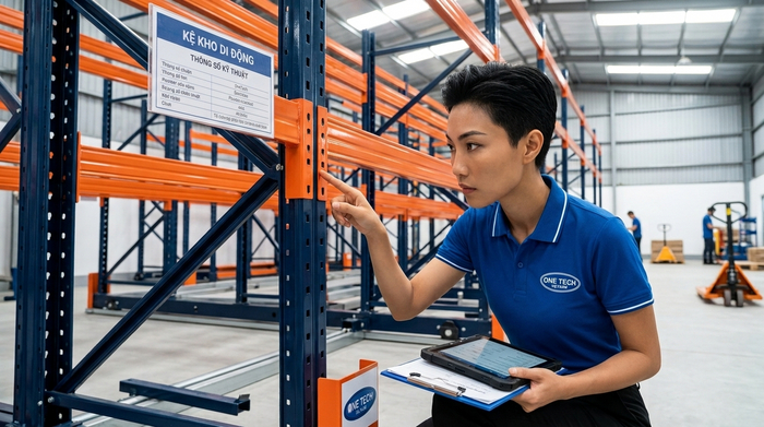 Tiêu chí kỹ thuật kệ kho di động Hải Phòng Kiểm tra kỹ thuật kệ kho di động Hải Phòng trước khi lắp đặt