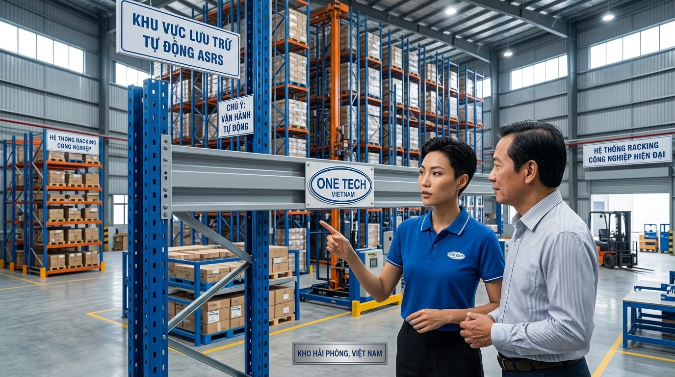Tư vấn lựa chọn nhà cung cấp kệ kho ASRS Hải Phòng Kỹ sư tư vấn hệ thống kệ kho ASRS tại Hải Phòng cho doanh nghiệp