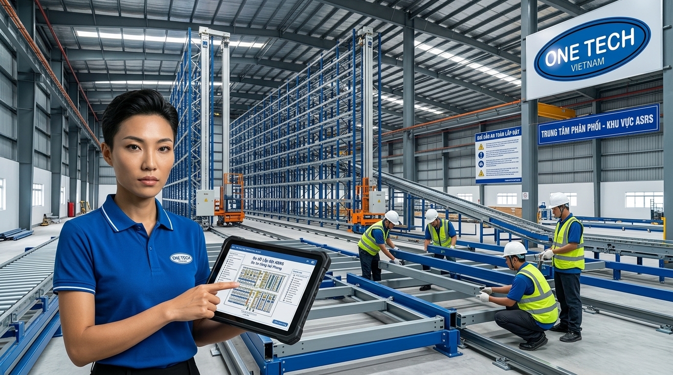 Quy trình triển khai kệ kho ASRS Hải Phòng Quy trình lắp đặt kệ kho ASRS Hải Phòng từ khảo sát đến nghiệm thu