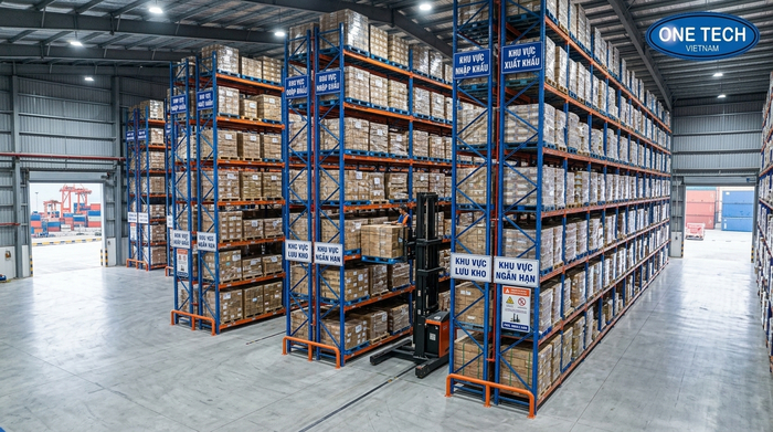 Sơ đồ kho Narrow Aisle gần cảng Hải Phòng Sơ đồ kho Narrow Aisle gần cảng Hải Phòng tối ưu mật độ lưu trữ