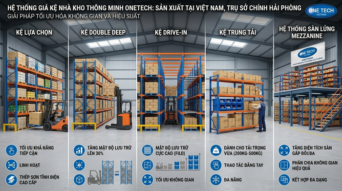 So sánh các loại kệ kho thông minh Hải Phòng