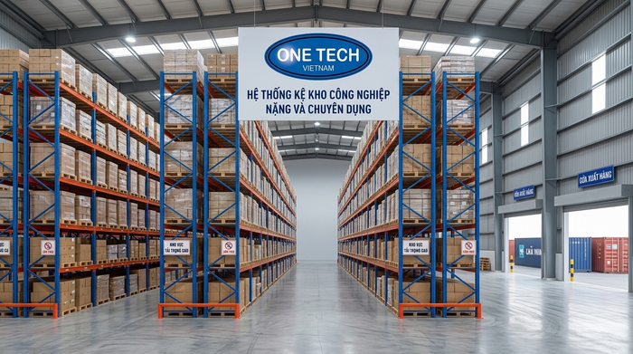 Tổng quan hệ thống kệ sắt công nghiệp tải nặng tại kho hàng Hải Phòng