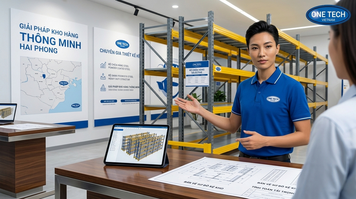 Tư vấn kệ kho thông minh Hải Phòng trực thuộc OneTech