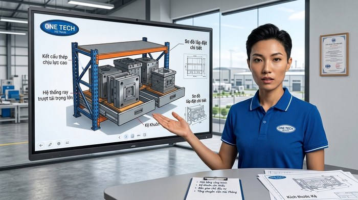 Tư vấn Kệ Khuôn Hải Phòng theo yêu cầu Tư vấn thiết kế và lắp đặt Kệ Khuôn Hải Phòng bởi Kệ kho hàng Hải Phòng OneTech