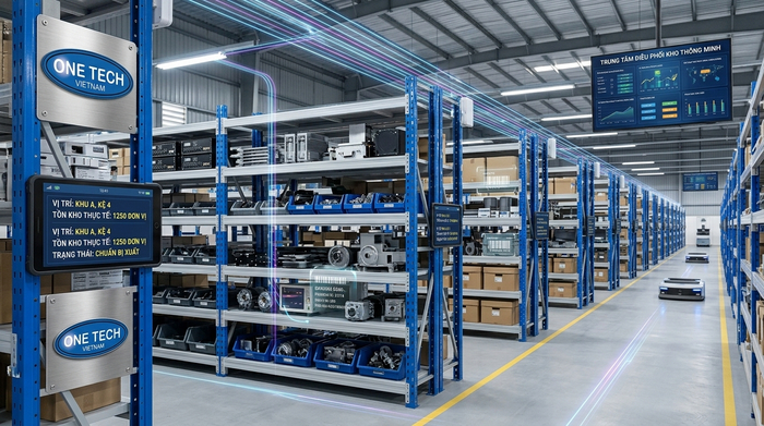 WMS tích hợp với kệ kho thông minh Hải Phòng