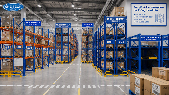 Báo giá kệ kho dược phẩm Hải Phòng tham khảo