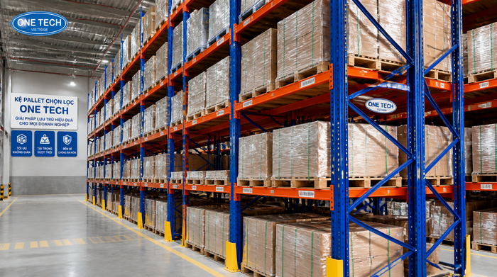Kệ Selective chịu tải cho kho logistics tại Hải Phòng