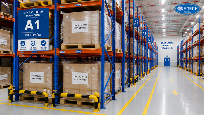 Kệ Selective cho kho dược phẩm lưu trữ pallet