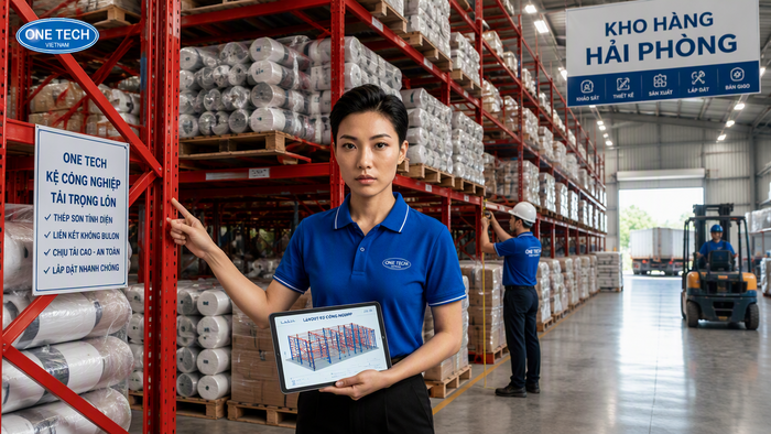 Lắp đặt kệ xếp chồng Hải Phòng theo mặt bằng kho thực tế