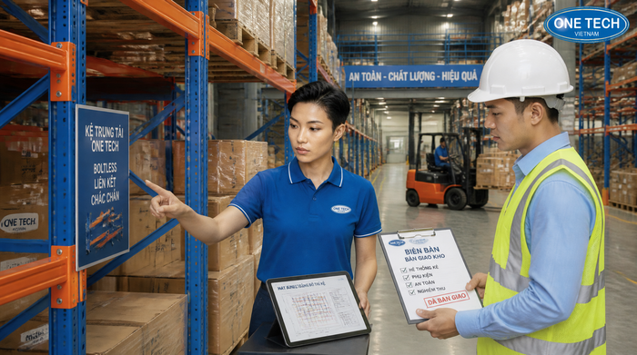 Nghiệm thu và bàn giao hệ thống kệ kho hàng tại Hải Phòng