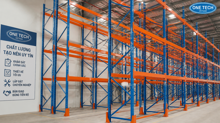 Quy trình lắp đặt kệ kho logistics Hải Phòng từ khảo sát đến bàn giao