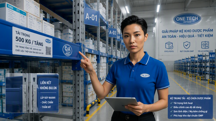 Tư vấn kệ kho dược phẩm Hải Phòng OneTech