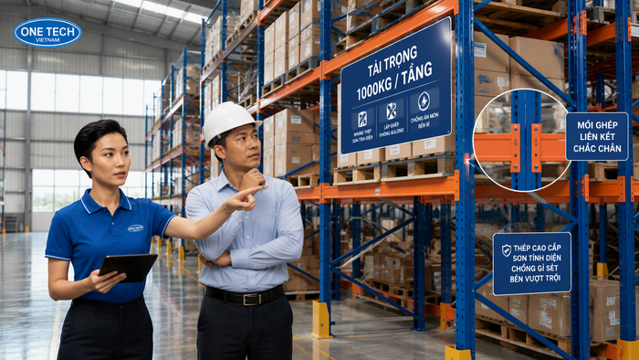 Tư vấn kệ xếp chồng Hải Phòng tại Kệ kho hàng Hải Phòng trực thuộc OneTech