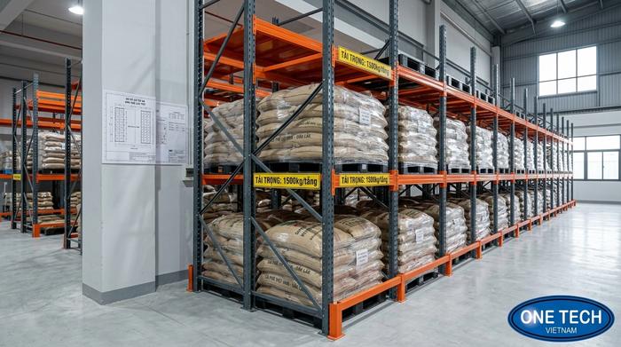 Báo giá kệ kho cà phê Hải Phòng theo bản vẽ tải trọng và cấu hình thực tế