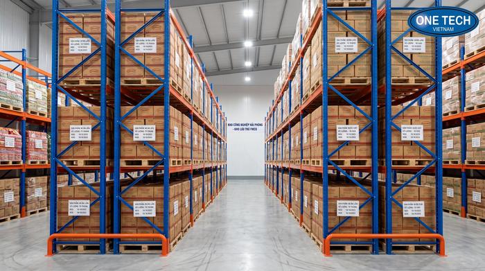 Kệ Double Deep cho kho FMCG trong khu công nghiệp Hải Phòng