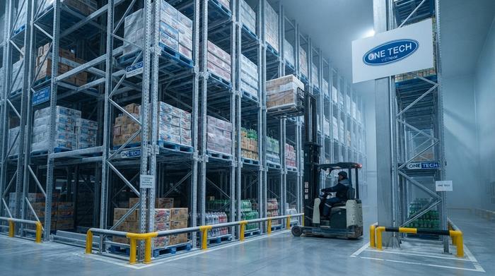 Kệ Drive In cho kho lạnh thực phẩm và đồ uống tại Hải Phòng