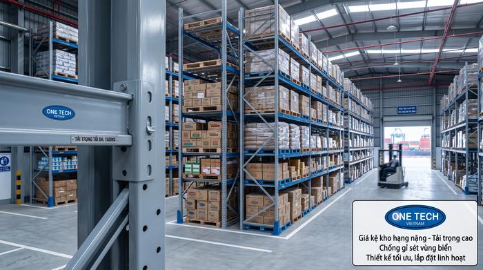 Hệ thống kệ kho siêu thị tại Hải Phòng giúp tối ưu lưu trữ hàng hóa