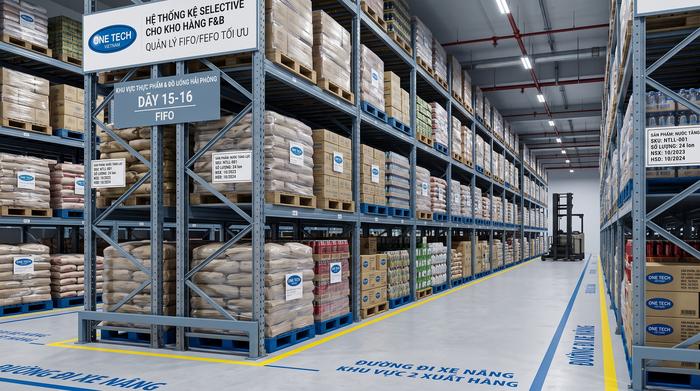 Kệ Selective chịu tải cao Hải Phòng cho kho thực phẩm đồ uống