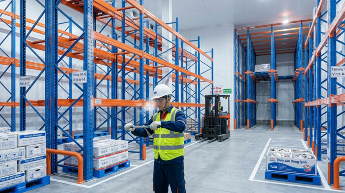 Lắp đặt kệ kho thủy hải sản Hải Phòng tại kho lạnh và khu công nghiệp