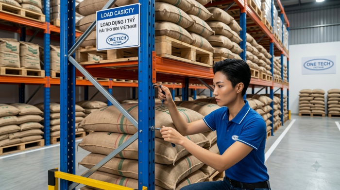 Nghiệm thu và đào tạo quy trình sử dụng kệ kho cà phê an toàn tại Hải Phòng