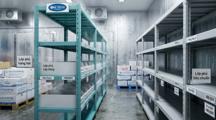 So sánh vật liệu kệ kho thủy hải sản chống rỉ trong môi trường biển Hải Phòng